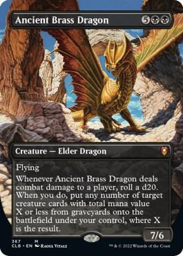 Magic: The Gathering: Ancient Brass Dragon (Borderless) - Commander Legends: Battle for Baldur's Gate - VGMX