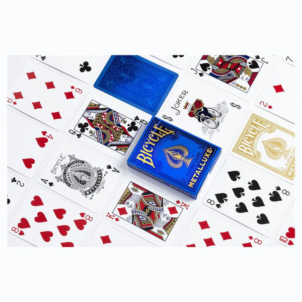 Bicycle Playing Cards: Metalluxe Blue - VGMX