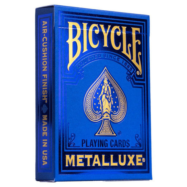 Bicycle Playing Cards: Metalluxe Blue - VGMX