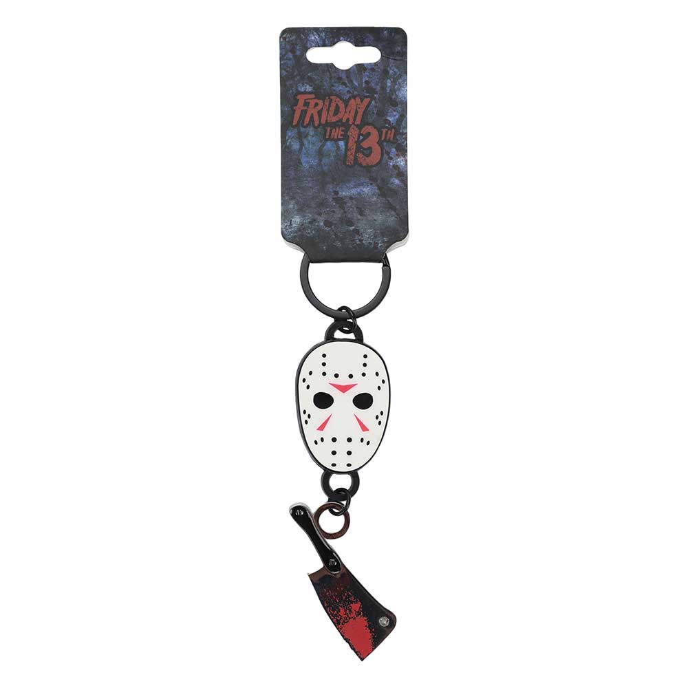 Bioworld Friday the 13th Jason Mask & Bloody Cleaver Keychain