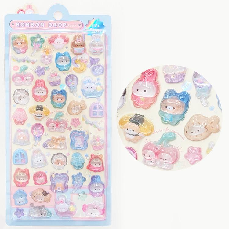 Bonbon Drop 3D Kigurumi Animal Stickers - VGMX