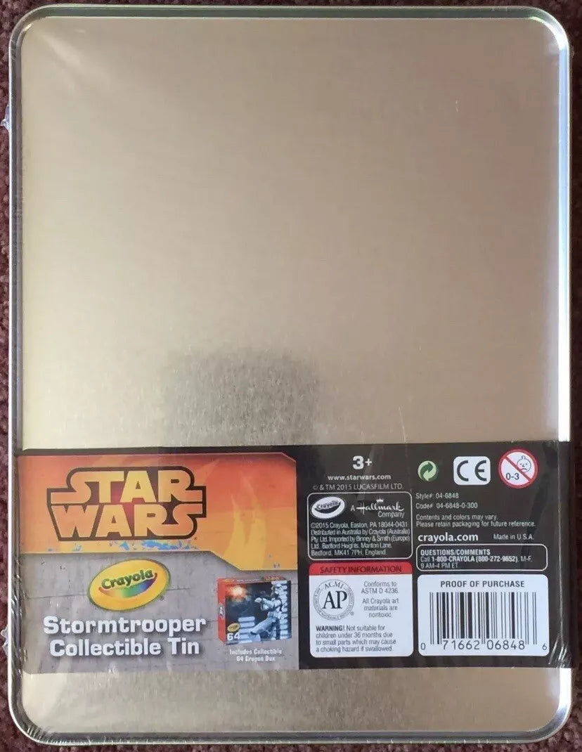 Crayola Crayon Star Wars Stormtrooper Collectible Tin - VGMX