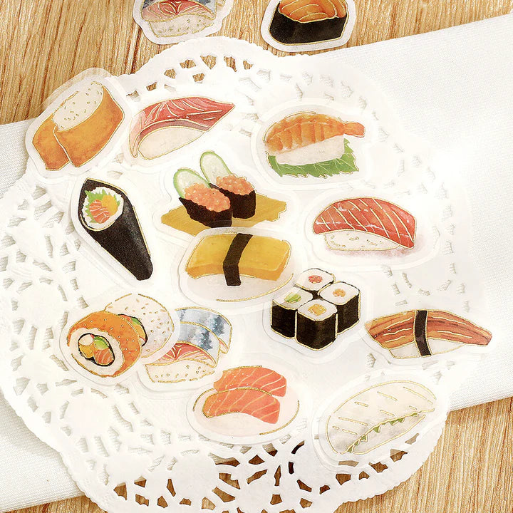 Ippai Sushi Deco Gold Foil Sticker Flakes - VGMX