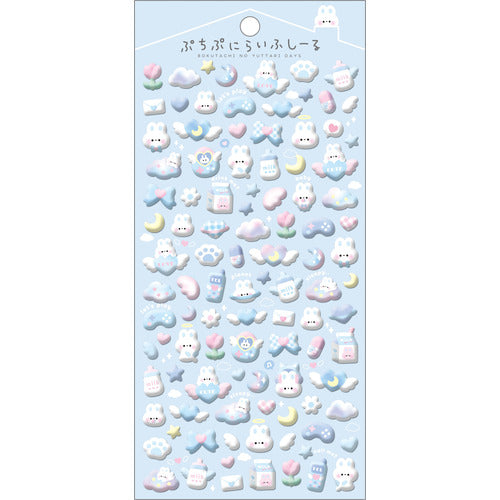 Qlia Puni Puni Life Puffy Sticker - Bunny Life - VGMX