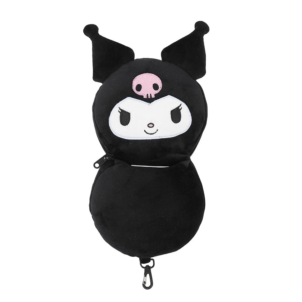 Sanrio Kuromi Convertible Big Face Neck Pillow & Eye Mask Set