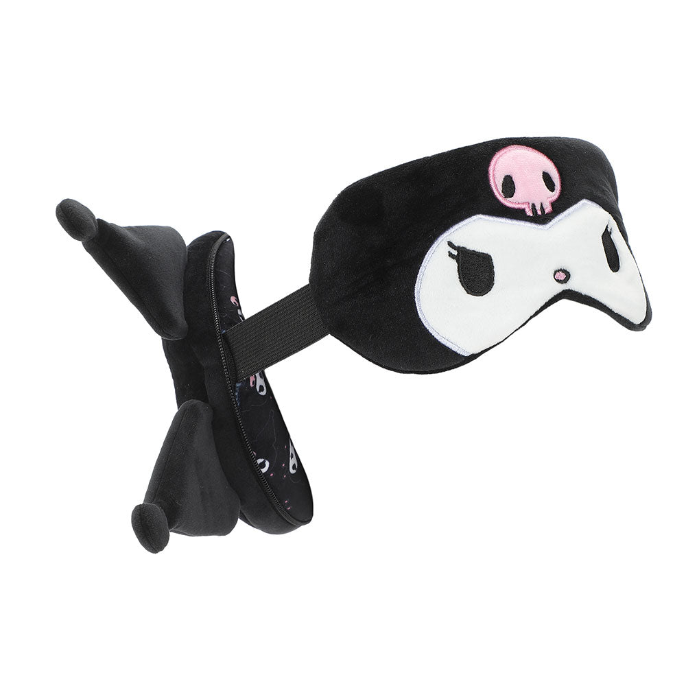 Sanrio Kuromi Convertible Big Face Neck Pillow & Eye Mask Set