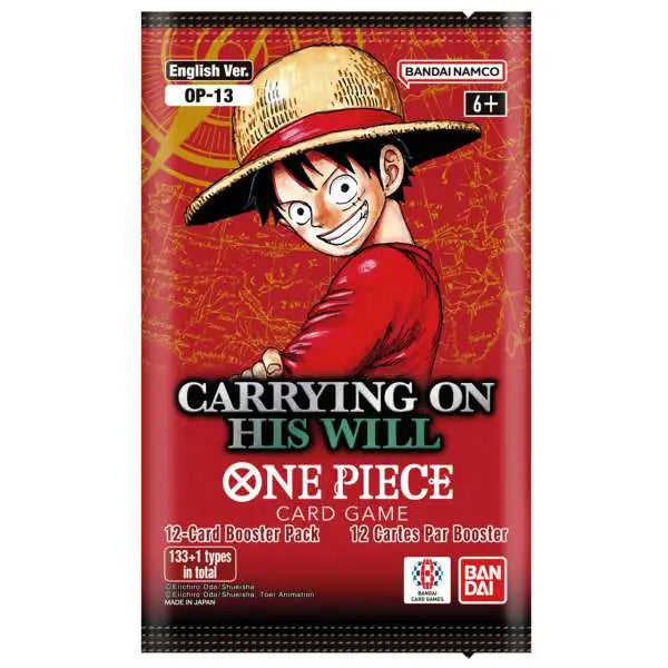 One Piece TCG: Carrying on His Will - Booster Pack