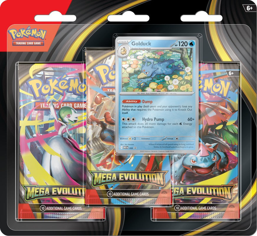 Pokémon TCG: Mega Evolution 3-Pack Blister - VGMX