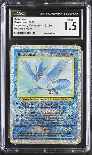 CGC 1.5 - Articuno - Reverse Holo - Legendary Collection - VGMX