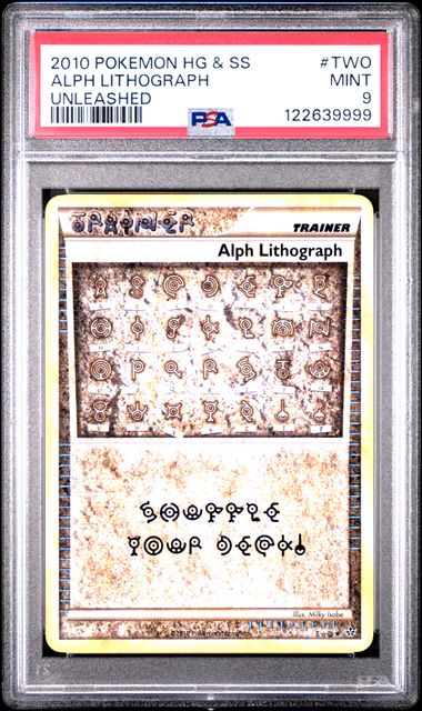 Pokemon: Alph Lithograph Two - Unleashed - PSA 9 - VGMX