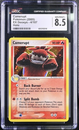 Pokémon: Camerupt Holo 4/107 - EX Deoxys CGC 8.5 - VGMX