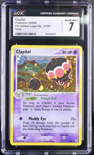 Pokémon: Claydol Holo 2/101 - EX Hidden Legends CGC 7 - VGMX