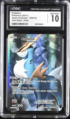 Pokemon: Cobalion - 100/101 - Noble Victories - CGC 10 - VGMX