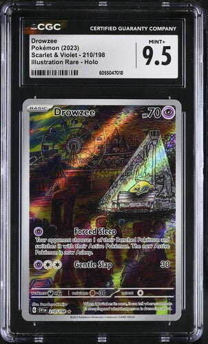 Pokemon: Drowzee - 210/198 - CGC 9.5 - SV01: Scarlet & Violet Base Set - VGMX