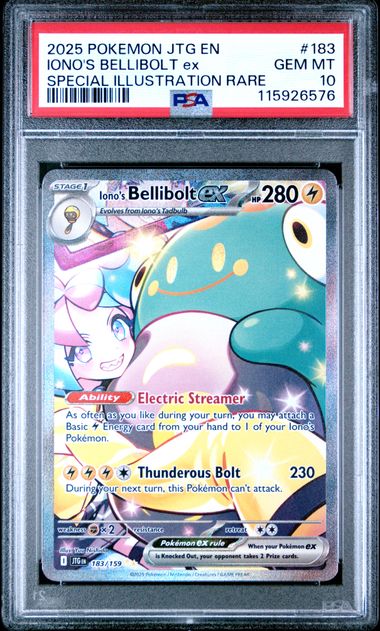 Pokémon: Iono's Bellibolt ex 183/159 - Journey Together PSA 10 - VGMX