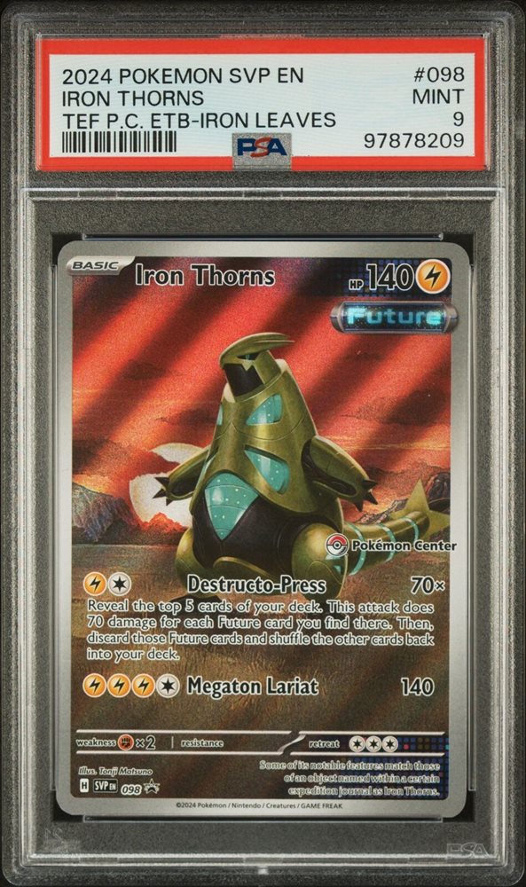 Pokemon: Iron Thorns 098 - Temporal Forces PC ETB - PSA 9
