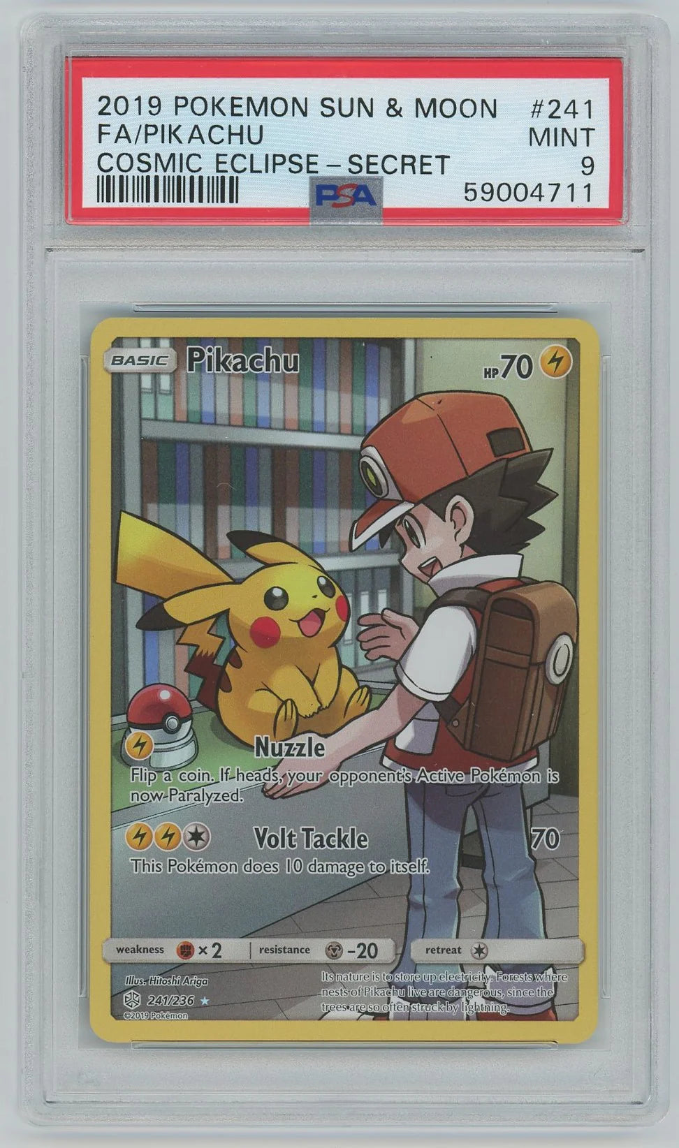 Pokemon: Pikachu 241/236 - Cosmic Eclipse - PSA 9 - VGMX