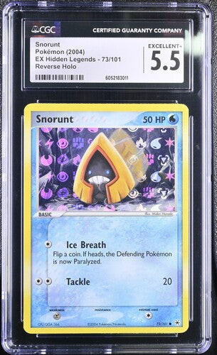 Pokémon: Snorunt Reverse Holo 73/101 - EX Hidden Legends CGC 5.5 - VGMX
