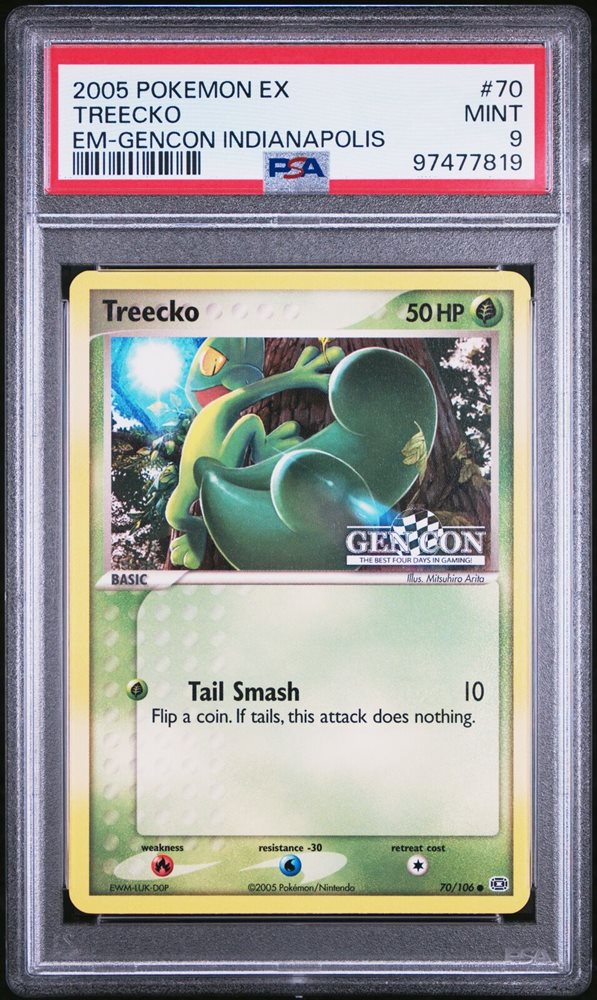 Pokémon: Treecko 70/106 - Gencon Promo - PSA 9 - VGMX