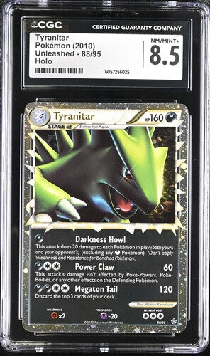 Pokemon: Tyranitar (Prime) 88/95 - Unleashed - CGC 8.5