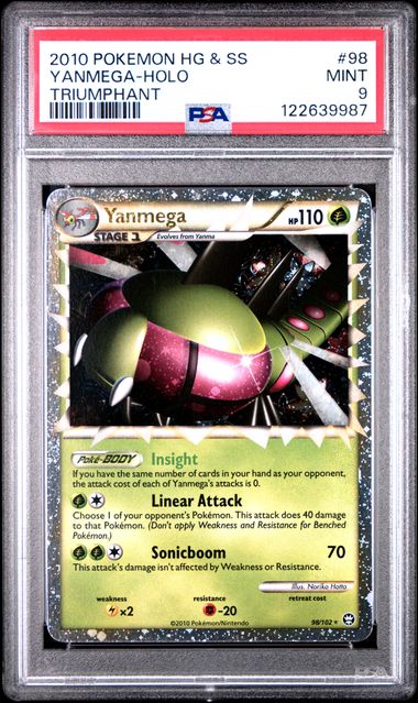Pokemon: Yanmega (Prime) 98/102 - Triumphant - PSA 9 - VGMX