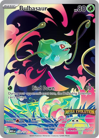 Pokemon: Bulbasaur 133 (Stamped Promo) - Mega Evolution - VGMX