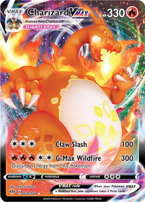 Pokemon: Charizard VMAX 020/189 - Darkness Ablaze - VGMX