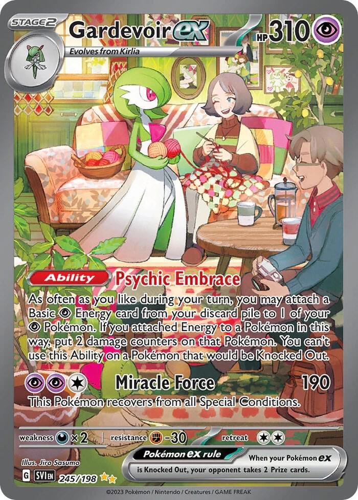 Pokemon: Gardevoir ex - 245/198 - Scarlet & Violet Base Set - VGMX