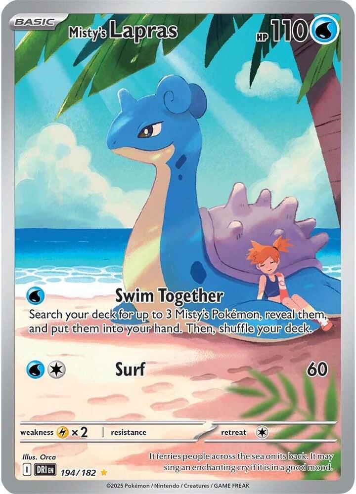 Pokemon: Misty's Lapras 194/182 - Destined Rivals
