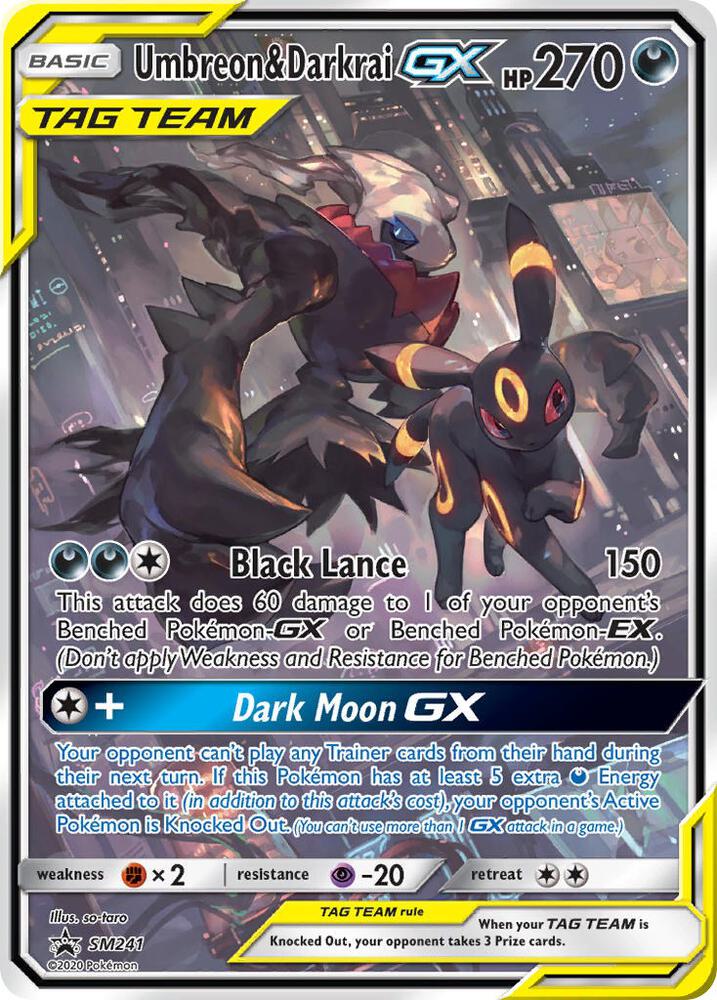 Pokemon: Umbreon & Darkrai GX SM241 - Sun & Moon Promos - VGMX