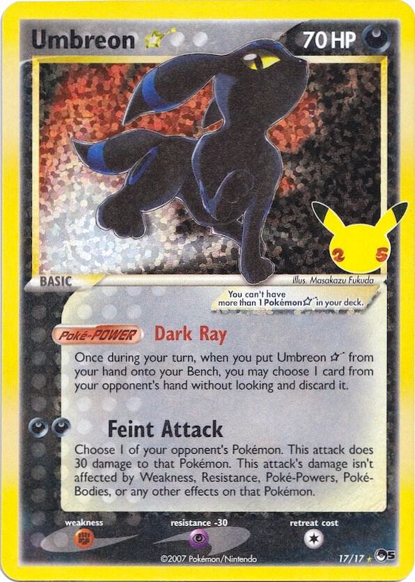Pokemon: Umbreon Star - 17/17 - Celebrations: Classic Collection - VGMX