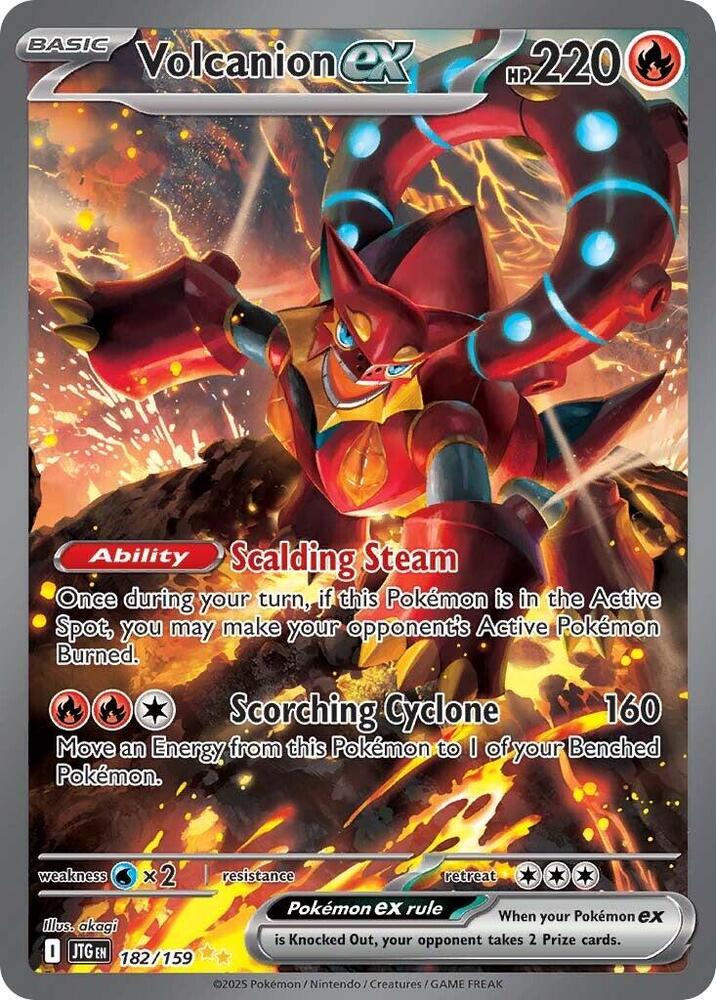 Pokemon: Volcanion ex - 182/159 - Journey Together - VGMX