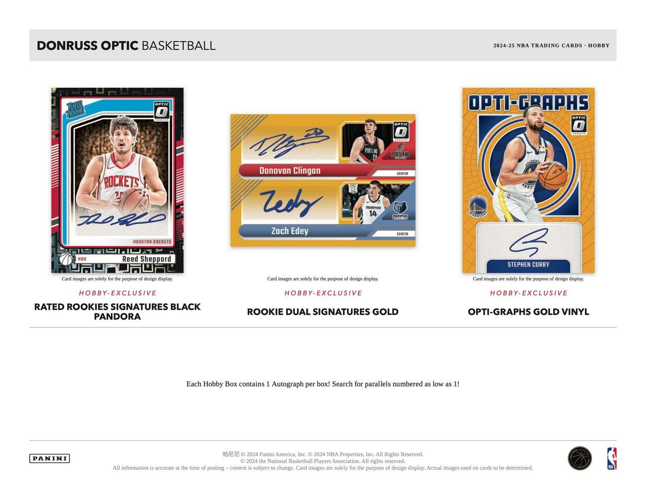 2024-25 Panini Donruss Optic Basketball Hobby Pack - VGMX