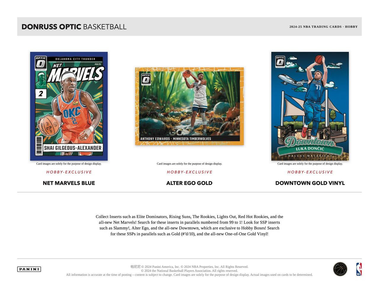 2024-25 Panini Donruss Optic Basketball Hobby Pack - VGMX