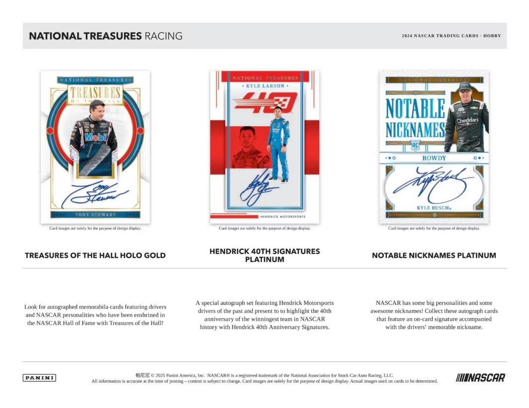 2024 Panini National Treasures NASCAR Racing Hobby Box - VGMX