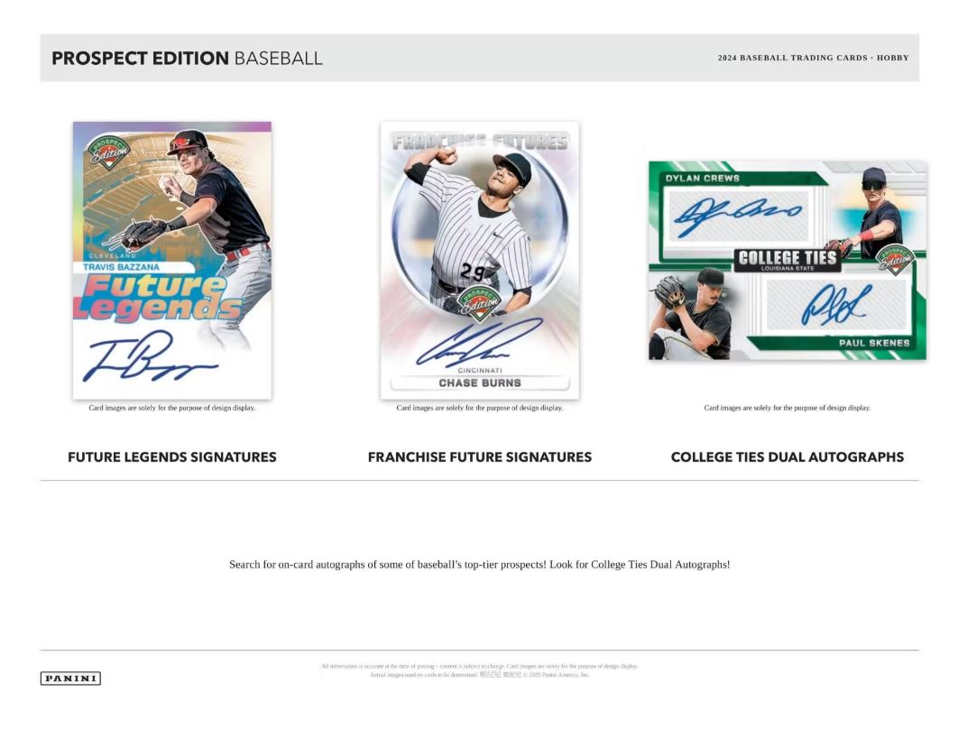 2024 Panini Prospect Edition Baseball Hobby Box - VGMX