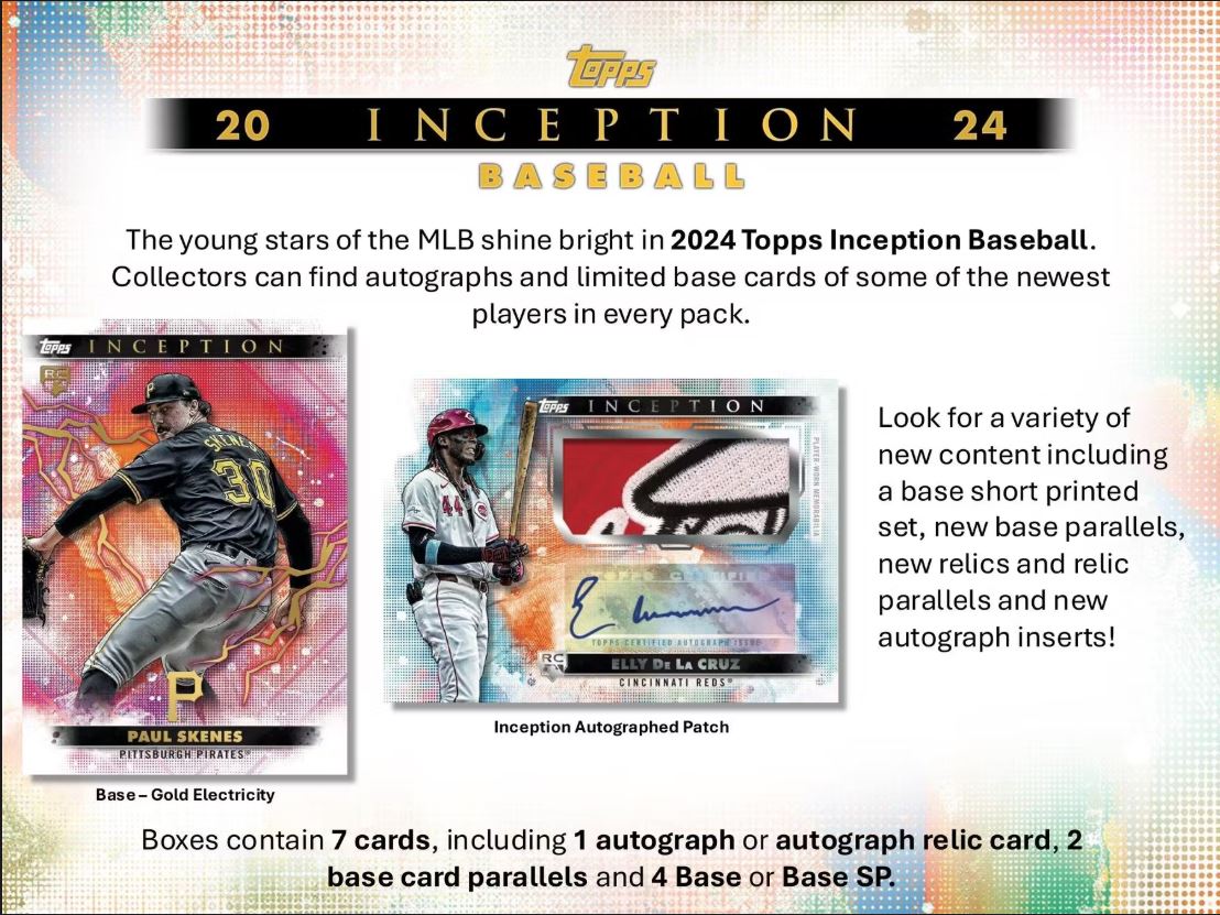 2024 Topps Inception MLB Baseball Hobby Box - VGMX