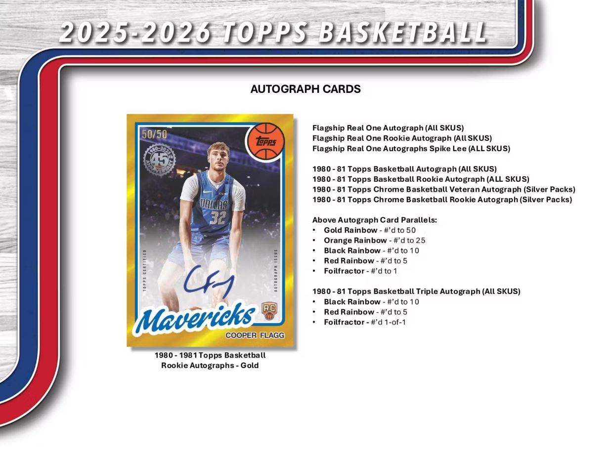 2025/26 Topps Basketball Hobby Box