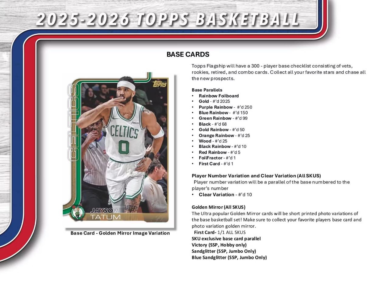 2025/26 Topps Basketball Hobby Box