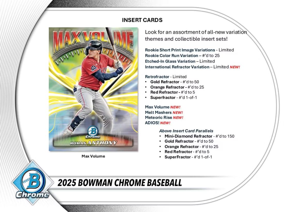 2025 Bowman Chrome Baseball Breaker Delight Box - VGMX