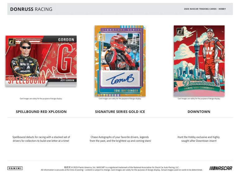 2025 Panini Donruss NASCAR Racing Hobby Box - VGMX