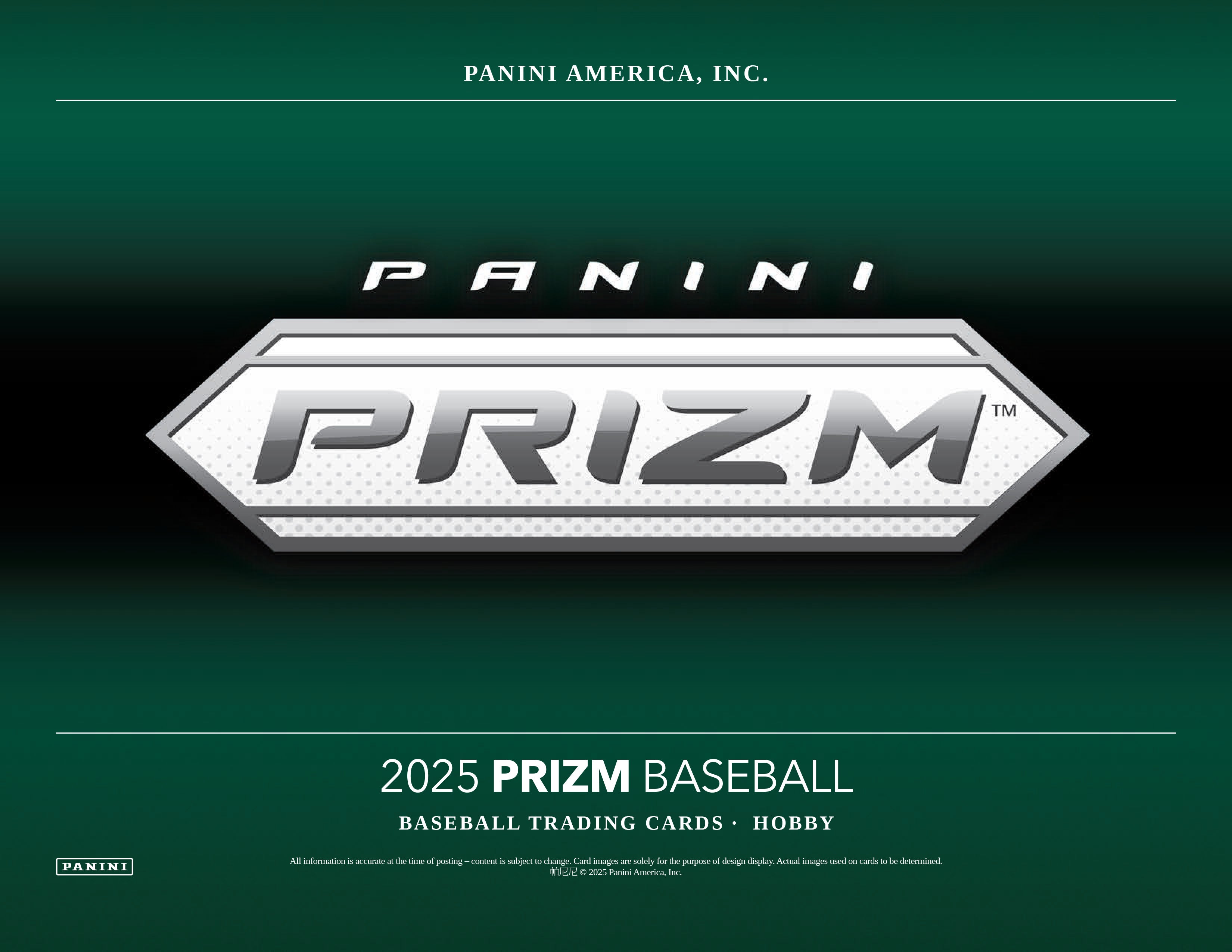 2025 Panini Prizm Baseball Hobby Box Pack - VGMX