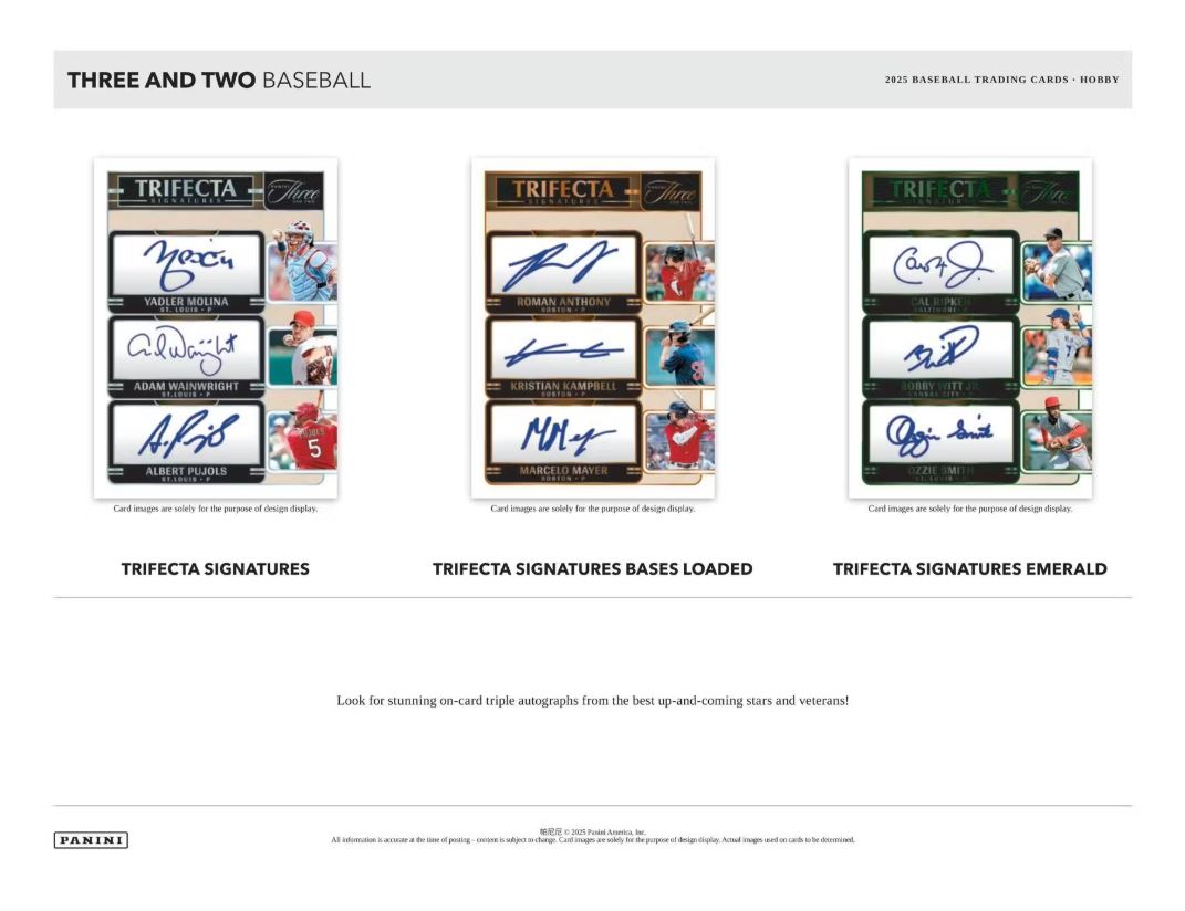 2025 Panini Three & Two Baseball Hobby Box
