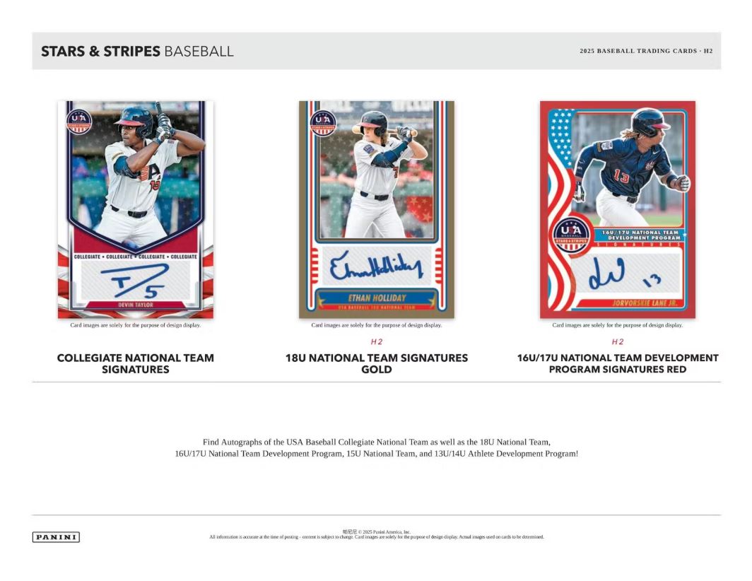 2025 Panini USA Stars & Stripes H2 Baseball Hobby Box - VGMX