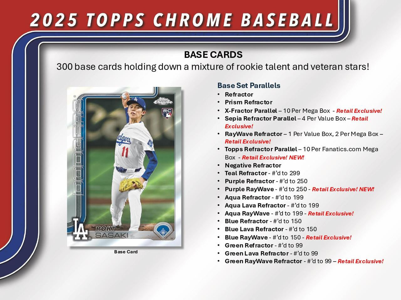 2025 Topps Chrome Baseball Blaster Box - VGMX