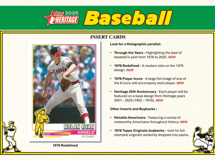 2025 Topps Heritage Baseball Mega Box - VGMX