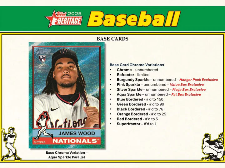2025 Topps Heritage Baseball Mega Box - VGMX