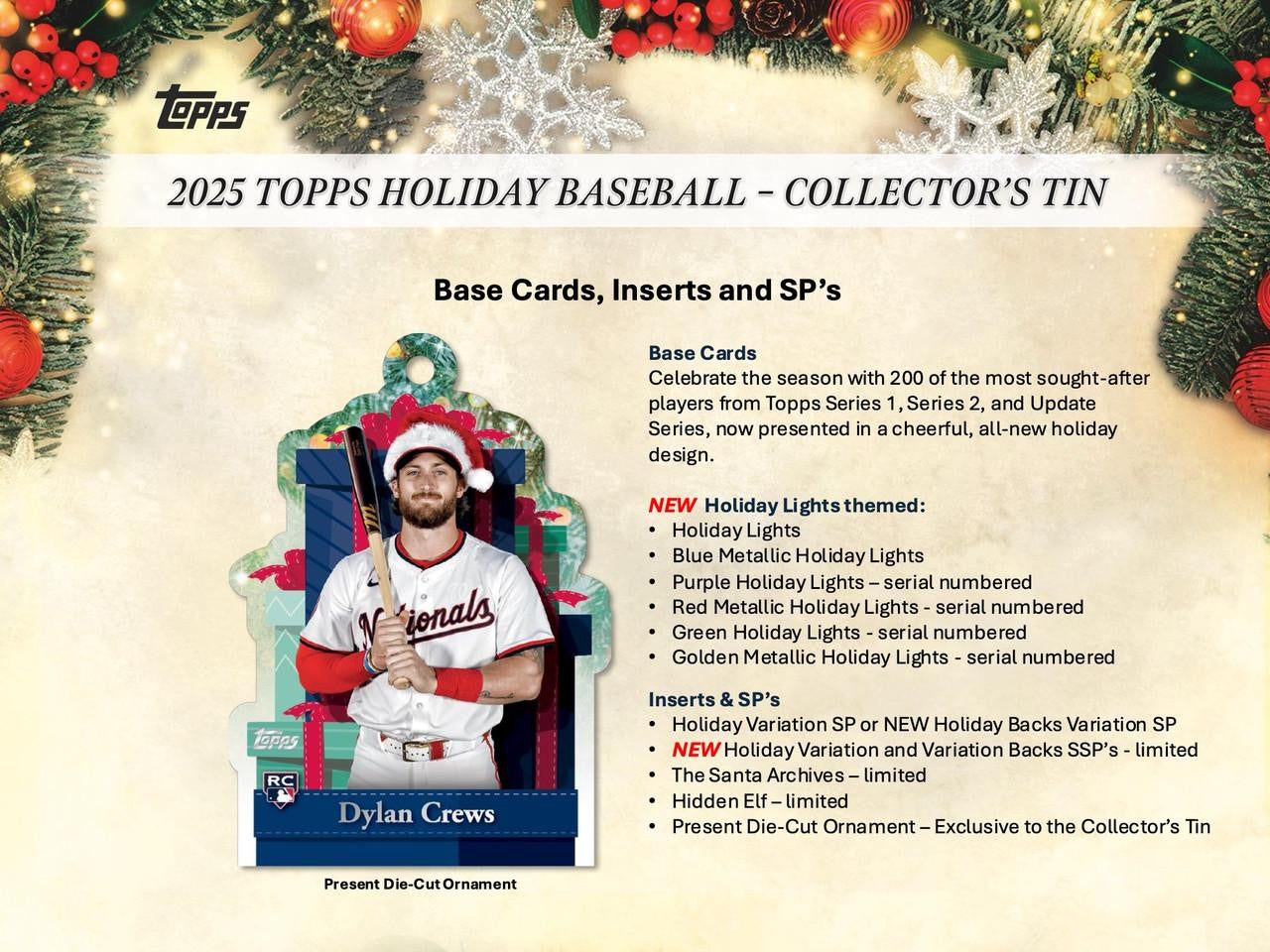 2025 Topps Holiday Baseball Collector's Tin