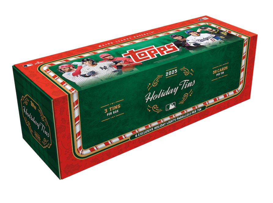 2025 Topps Holiday Baseball Collector's Box (Contains 3 Tins)