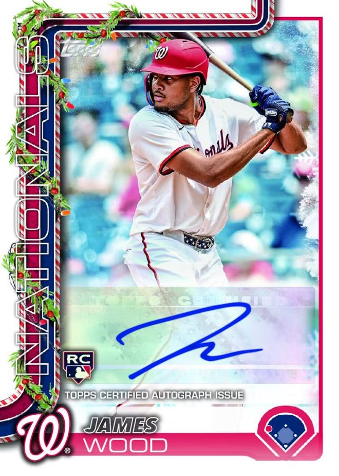 2025 Topps Holiday Baseball Collector's Box (Contains 3 Tins)